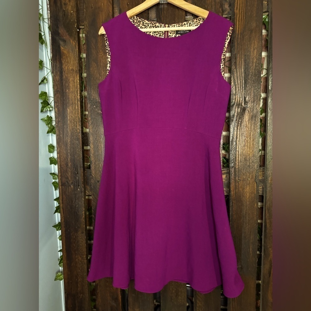 Tahari Arthur S. Levine Electric Purple Sleeveless Dress Size 8